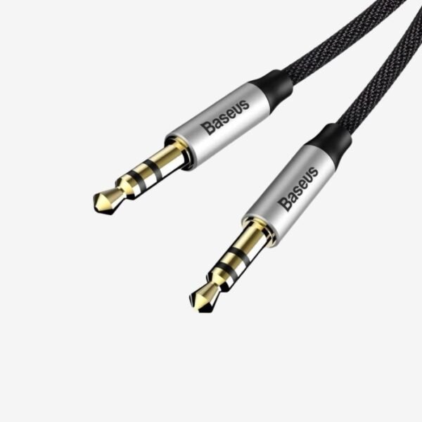 Baseus Yiven M30 AUX Audio Cable 1.5M Black CAM30-CS1 - Image 2