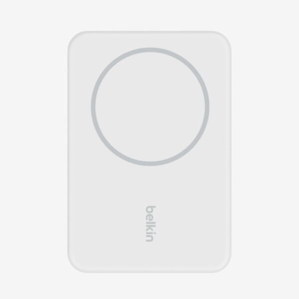 Belkin 5000mAh Magnetic Wireless Power Bank with Kick Stand for Smartphones - White - Image 2