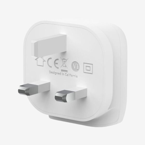 Belkin BoostCharge USB-C Wall Charger 20W - White (UK Plug) - Image 2