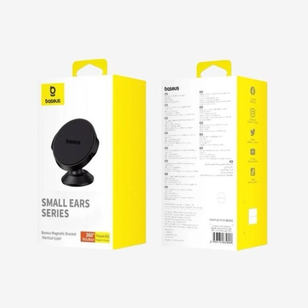 Baseus 360° Magnetic Car Mount Holder Black C40141403113-00.BK - Image 3