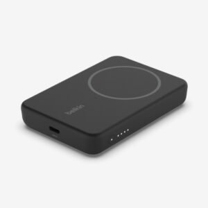 Belkin 5000mAh Magnetic Wireless Power Bank with Kick Stand for Smartphones - Black