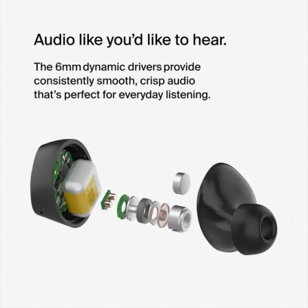 Belkin SoundForm Bolt True Wireless Earbuds Black BL-TWS-C009-BLK - Image 5