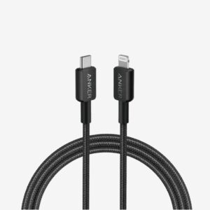 ANKER 322 USB C TO LIGHTNING CABLE BRAIDED 10FT BLACK A81B7H11