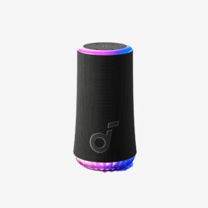 ANKER SOUNDCORE GLOW 360 DEGREE SOUND WITH RADIANT LIGHT SHOW SPEAKER BLACK A3166011