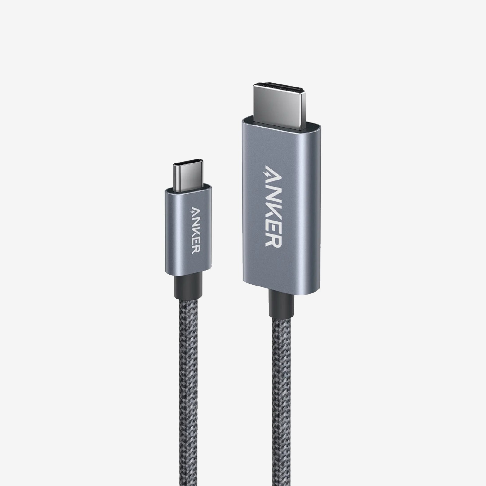 ANKER NANO USB-C TO HDMI BRAIDED CABLE 3FT GREY A87E0H11