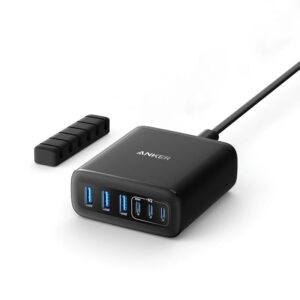ANKER 112W 6 PORT GAN MULTTI DEVICE CHARGER BLACK A2154K11