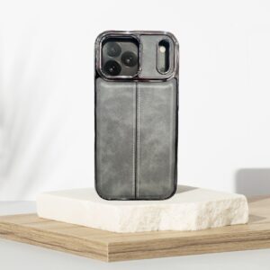 Leather case
IPhone 17 Pro Max -Gray /Black