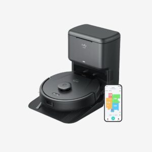 Eufy RoboVac L60 Hybrid Robotic Vacuum with Self-Empty Station – Black T2278V11