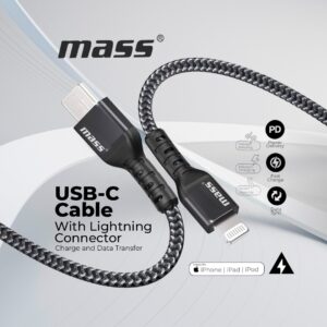 Mass MU-12
USB-C Cable With Lightning Connector