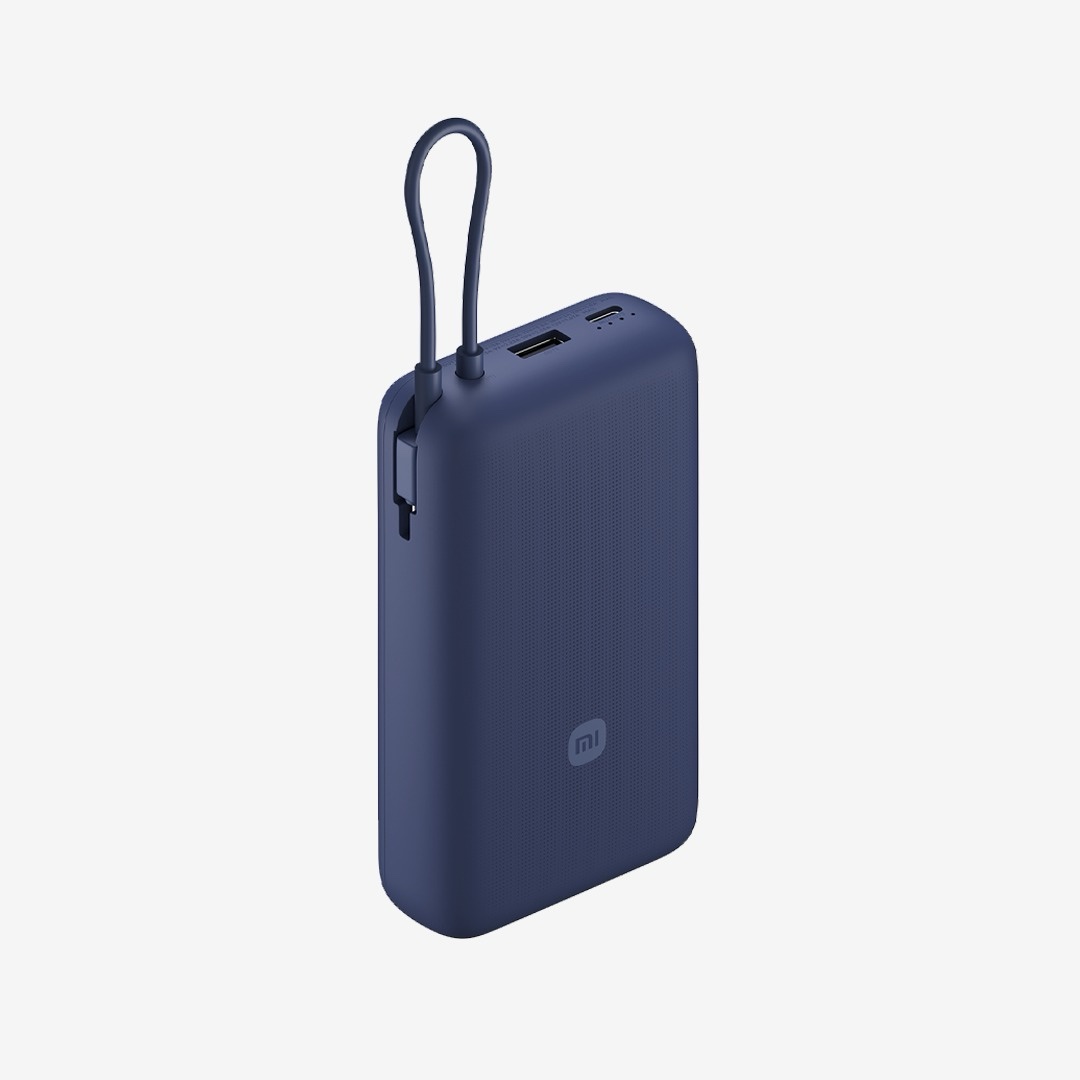 XIAOMI POWER BANK 20000MAH WITH INTEGRATED CABLE 33W BLUE
