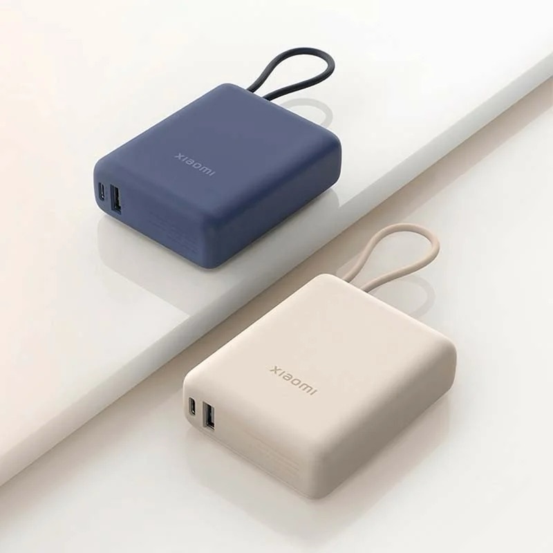 MI XIAOMI 33W POWER BANK 10000 INTEGRATED CABLE BLUE - Image 3