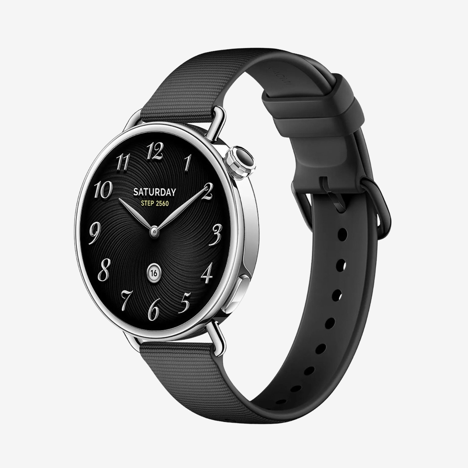 MI XIAOMI WATCH S4 41MM FLUORO RUBBER STRAP BLACK - Image 2